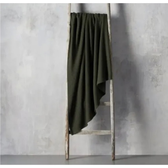 Arhaus Waffle Throw Blanket - Picture 3 of 6